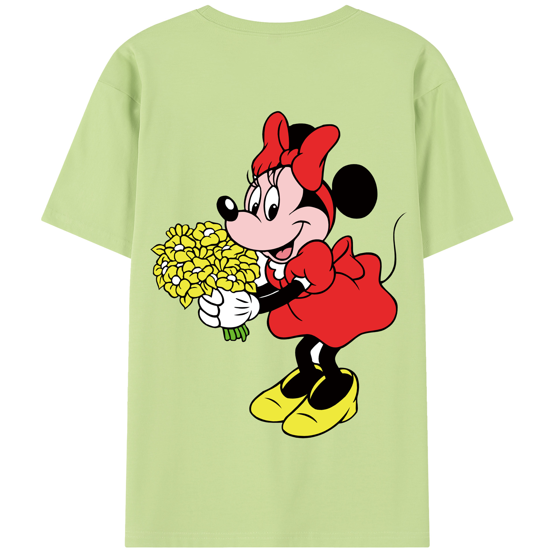 （画像用） ミッキーマウス Mickey Mouse 綿100％半袖Tシャツ（背面プリント）